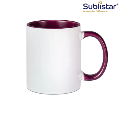 Keramiktasse Zweifarbig, div. Farben 330 ml
