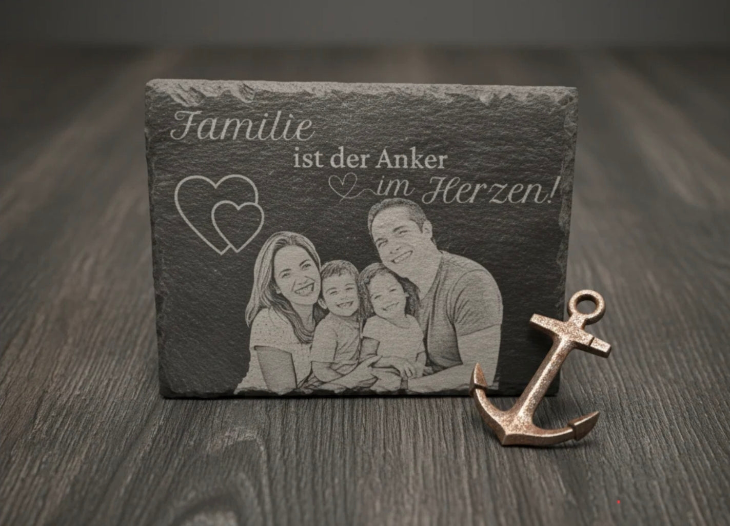 Rechteckige Schieferplatten-Rohlinge 15 cm X 20 cm inkl. Aufsteller